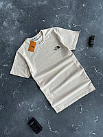 Футболка мужская спортивная The North Face летняя бежева тенниска прямая Тнф на лето M