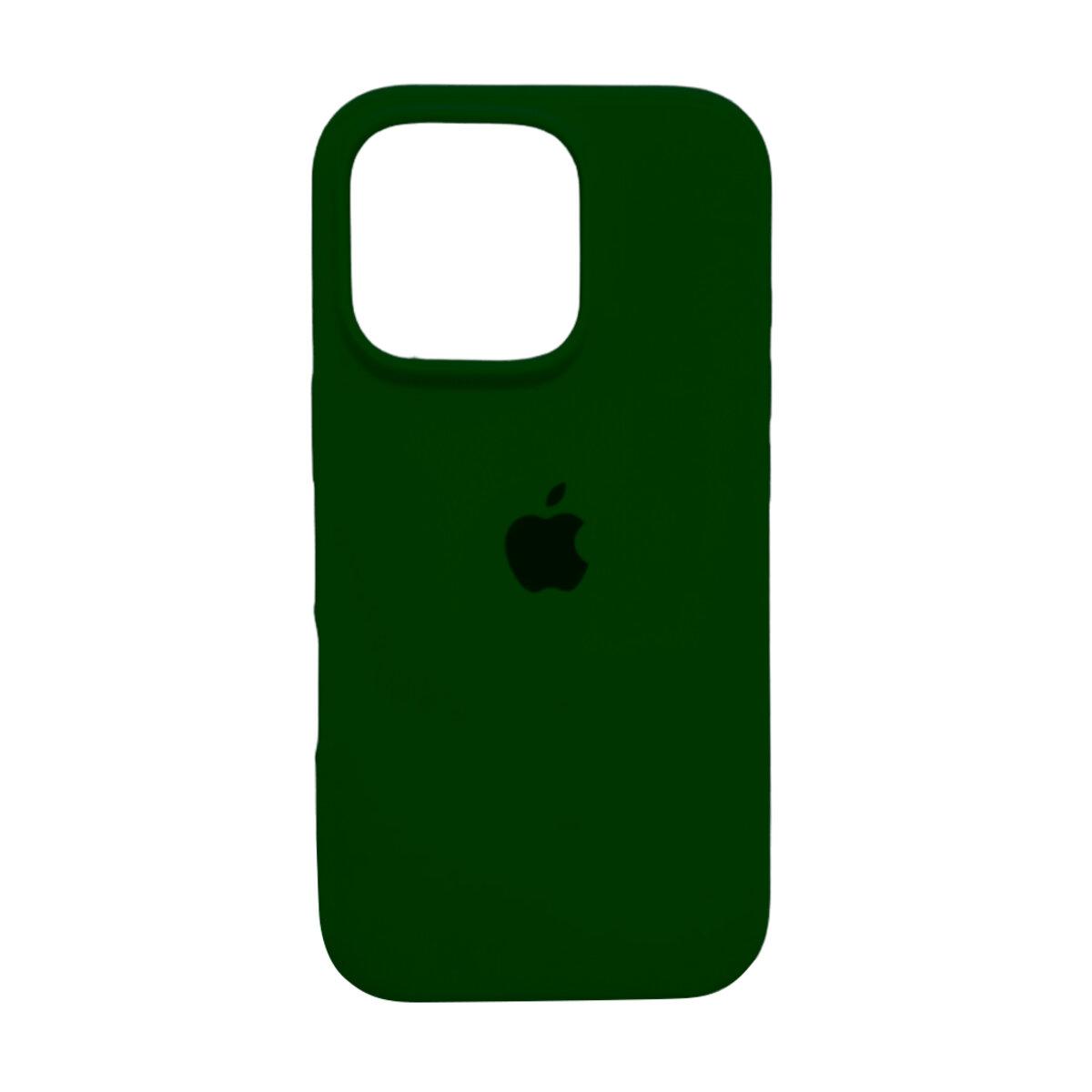 Чохол для смартфона Silicone Full Case AA Open Cam for Apple iPhone 16 Pro Max 31, Dark Green