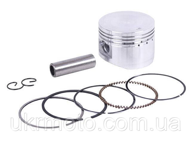 Поршневий комплект 52,30 мм STD ТАТА на двигун 110СС для мопеду Актив/Дельта/Альфа, к-т: 12 одиниць, фото 1