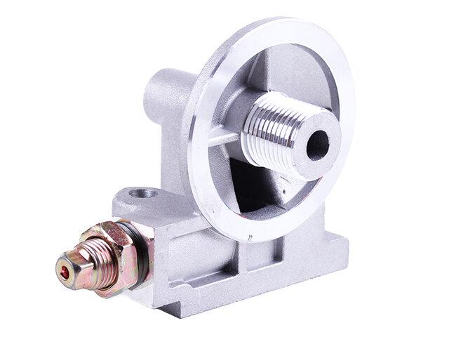 Кронштейн оливного фільтра з клапаном тип2 КМ385ВТ DongFeng 240/244, Foton 240/244, Jinma 240/244, фото 1