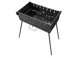 Мангал-валiза 3мм розкладний переносний Воник на 8 шампурів 450х240х40 ТМ VAYARA