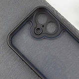 TPU чохол Transparent + Colour 1,5mm для Apple iPhone 16 (6.1") Black, фото 4