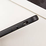 TPU чохол Transparent + Colour 1,5mm для Apple iPhone 14 (6.1") Black, фото 6