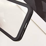 TPU чохол Transparent + Colour 1,5mm для Apple iPhone 14 (6.1") Black, фото 7