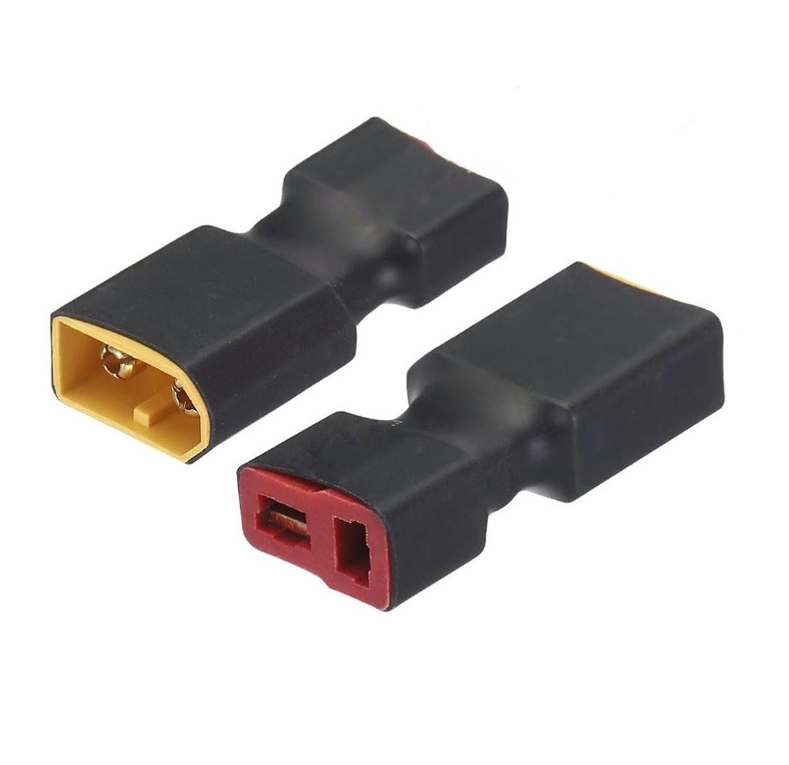 Перехідник XT60 Male на T-Plug Female, адаптер для підключення акумуляторів та ESC