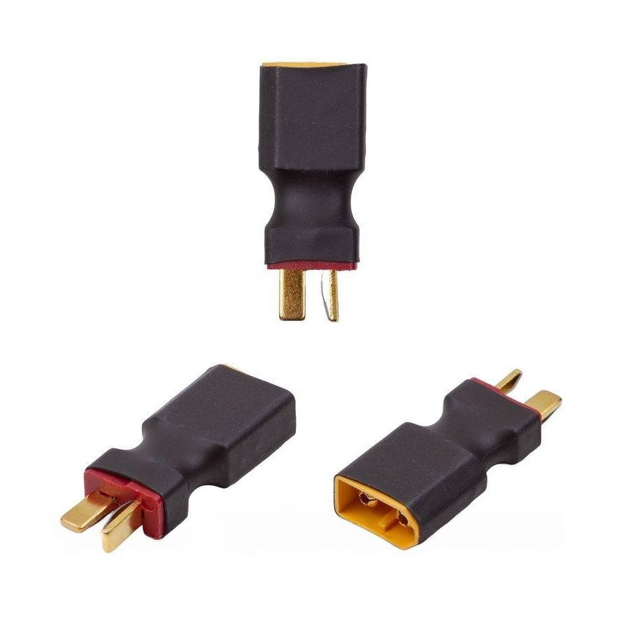 Перехідник XT60 Male на T-Plug Male, адаптер для підключення акумуляторів та ESC