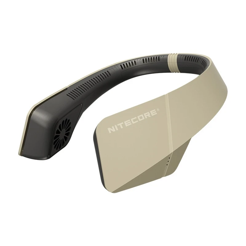 Вентилятор на шию Nitecore NEF20 портативний, до 14 годин роботи, заряджання USB 4000Mah