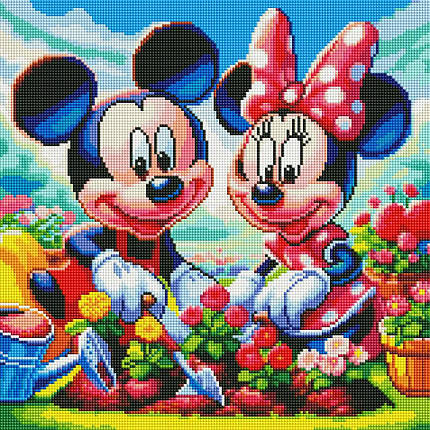 Алмазна мозаїка ColorArt 40x40 Міні Маус та Мікі Маус FS1406, Ні, фото 1