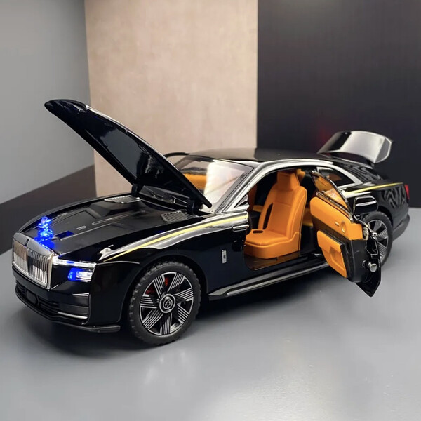 Машинка Rolls Royce Spectre іграшка моделька металева колекційна 21 см Чорний (60729)