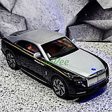 Машинка металева іграшка Rolls Royce Spectre моделька колекційна 21 см Чорно-сірий (60730), фото 9