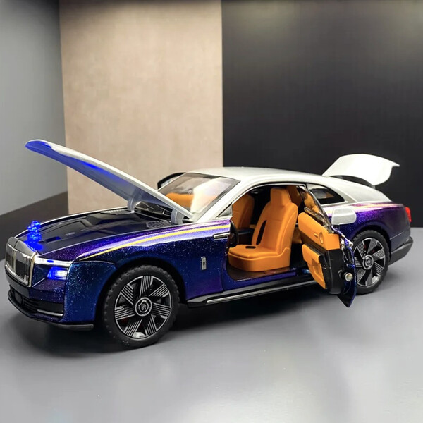Машинка Rolls Royce Spectre іграшка моделька металева колекційна 21 см Фіолетовий (60731)