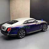 Машинка Rolls Royce Spectre іграшка моделька металева колекційна 21 см Фіолетовий (60731), фото 3