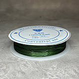 Дріт для бісероплетіння, Ø 0,3 мм, зелений, ~46 м, 1 бобіна, Зелений, фото 2