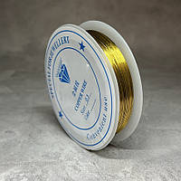 Дріт для бісероплетіння, Ø 0,3 мм, золото, ~46 м, 1 бобіна , Золотий