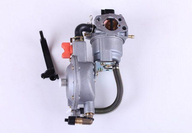 Карбюратор із газовим редуктором ТАТА на бензиновий двигун 168F генератора GN 2-3,5 KW, фото 1