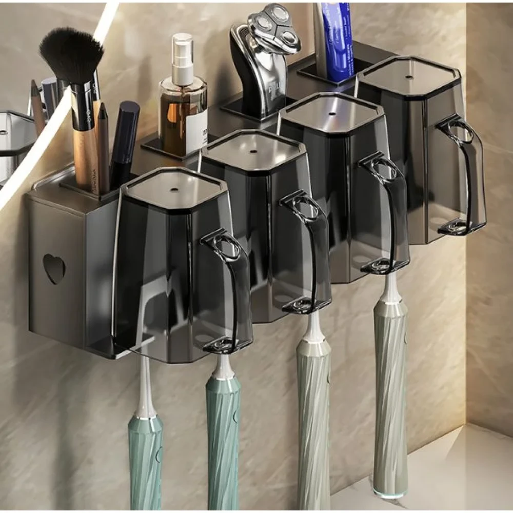 Тримач для зубної щітки 4 чашки Storage Shelf AND-76-10-45PCS Лучшая цена, фото 1