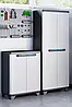 Шафи для гаража 3 шт KETER LINEAR SET пластик сірі, фото 7