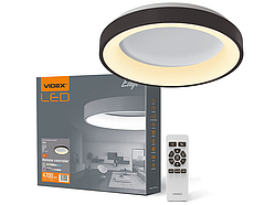 Світильник світлодіодний круглий накладний EDGE-RC-72W-BLACK 2700-6000K (VLE-ERC-72B) VIDEX