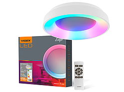 Світильник світлодіодний круглий накладний EDGE-RC-72W-WHITE RGB (VLE-ERC-RGB-72W) VIDEX