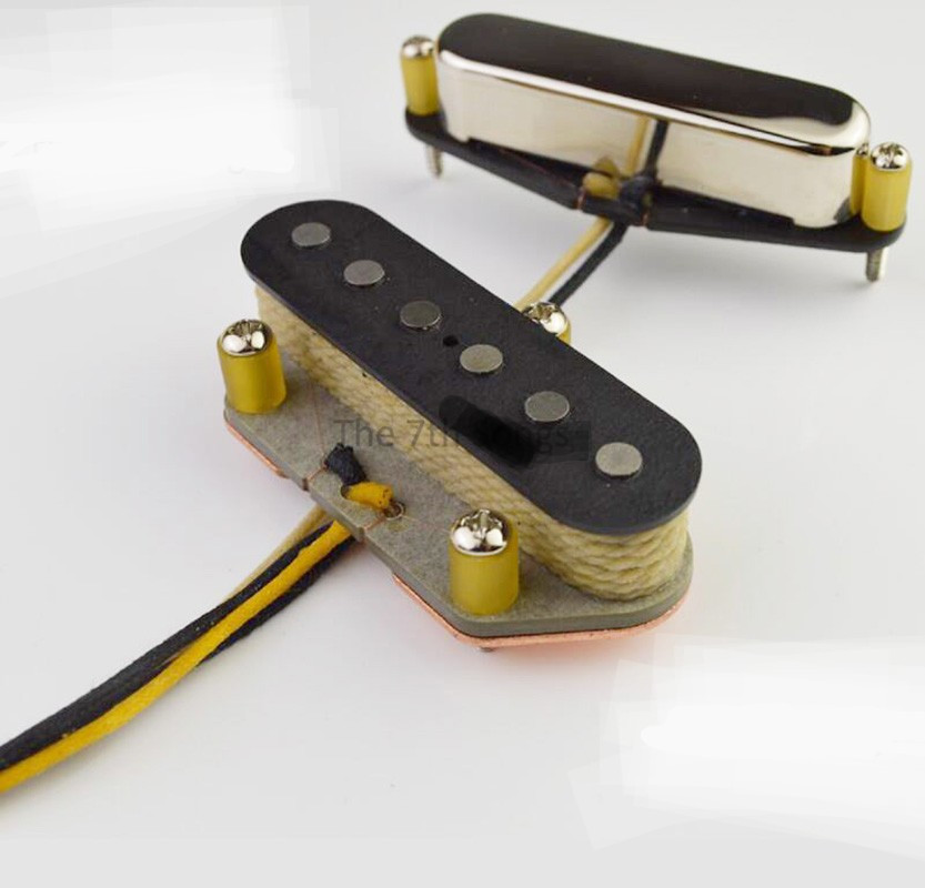 Комплект сингл і бридж звукознімачі для електрогітари Fender telecaster вінтаж, фото 1