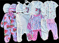 Красивый набор одежды для новорожденых девочек, качественая одежда для малышей, весна, лето, рост 56 см,хлопок