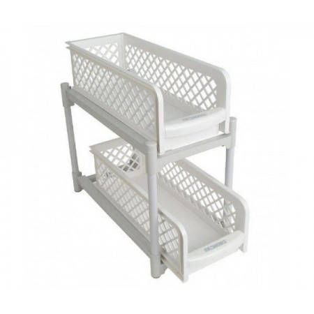Пластиковий органайзер Portable 2 Tier Basket Drawers YU227, фото 1