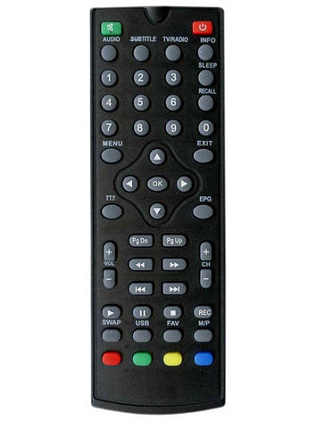 Пульт DVB-T2 World Wision T55/ T55D/ T35/ T60M, фото 1