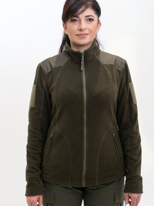 Жіноча кофта флісова "Нона" олива S 46, фото 1