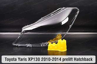 Скло фари Toyota Yaris XP130 Hatchback (2010-2014) дорест ліве