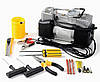 Двопоршневий автомобільний компресор з набором інструментів у кейсі 12V 30A 85л/хв, фото 3