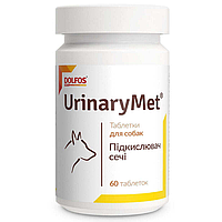 Dolfos UrinaryMet (Дольфос УринаріМет) таблетки для котів і собак для підкислення сечі 60 таб.