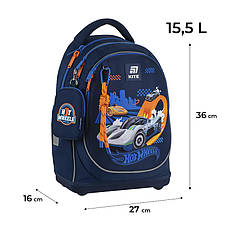 Набір Kite рюкзак + пенал + сумка для взуття SET_HW25-724S Hot Wheels, фото 3