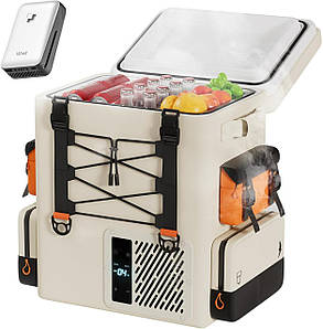 Акумуляторний міні холодильник  Liteli OR16, 16 л | Портативний, живлення від павербанка в комплекті, переноситься як рюкзак