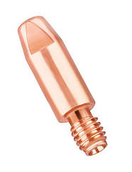 Наконечник струмопровідний M6 28 мм | Посилений | Преміум мідь E-Cu | Для MIG/MAG 0.8 / 1.0 / 1.2 мм