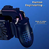 Геймпад з охолодженням джойстик тригерами для телефона смартфона H5 курки для пабг пубг pubg call of duty, фото 2