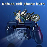 Геймпад з охолодженням джойстик тригерами для телефона смартфона H5 курки для пабг пубг pubg call of duty, фото 6