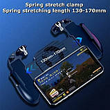 Геймпад з охолодженням джойстик тригерами для телефона смартфона H5 курки для пабг пубг pubg call of duty, фото 5