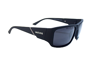 Сонцезахисні окуляри, чоловічі matrix polarized з поляризацією, чорні P1994-3, фото 3