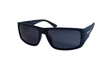 Сонцезахисні окуляри, чоловічі matrix polarized з поляризацією, чорні P1994-3, фото 1