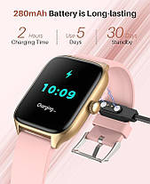 SOUYIE Smartwatch Women Men Smart Watch з функцією телефона, 1,96-дюймовий сенсорний HD-екран фітнес-годинник, фото 4