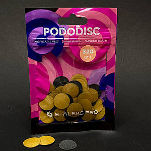 Змінні файли для педикюрного диска PODODISC STALEKS PRO S 320 гритів (50 шт.)