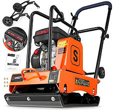 Віброплита SCHWARTZMANN SCH-ZG90TK 90 кг + килимок + колеса | бензинова віброплита | вібротрамбовка | трамбовка