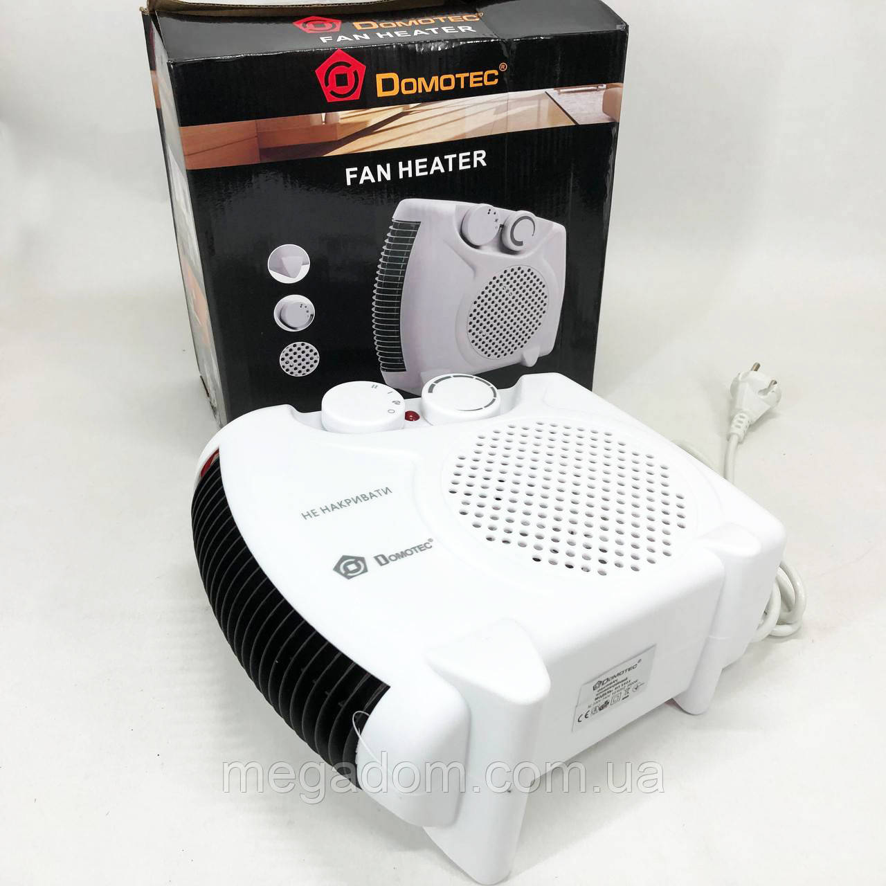 Тепловентилятор для дому Domotec MS-5903, Переносний обігрівач, Тепло Дуйко, JX-166 Обігрівач дуйчик