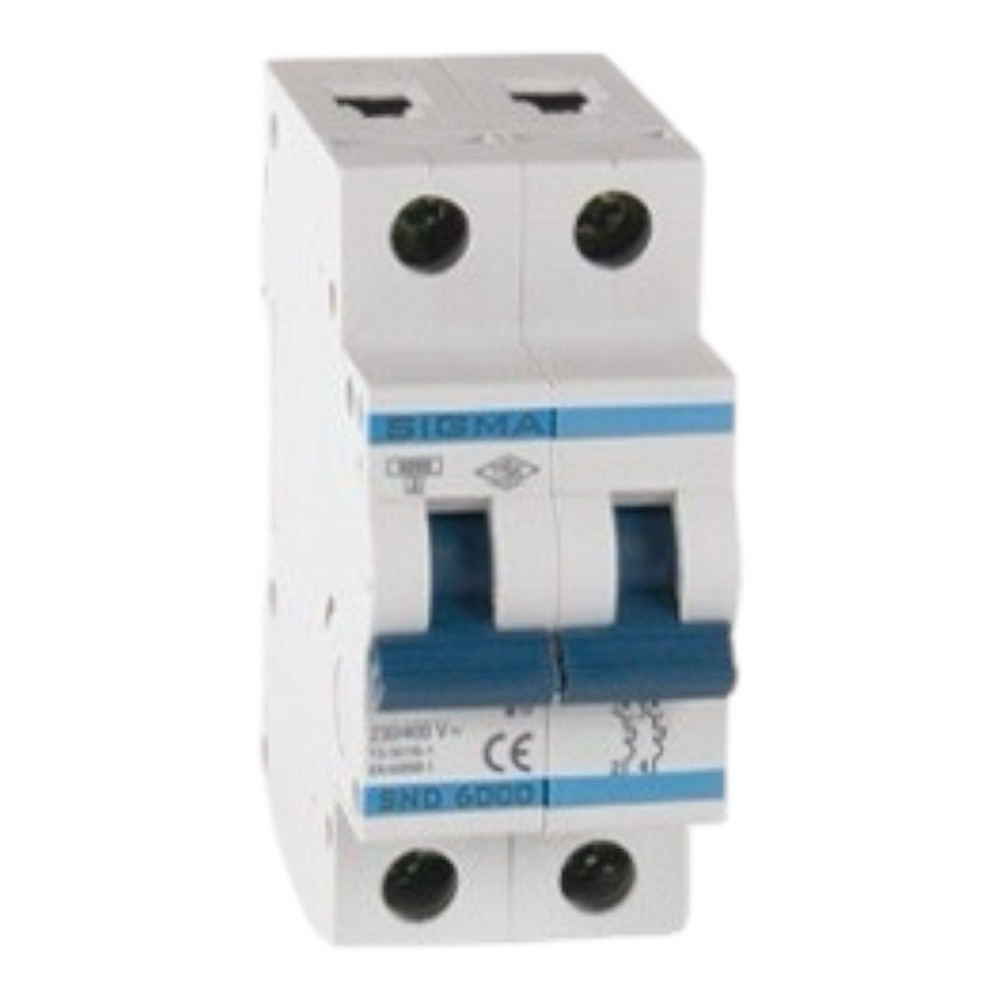 Автоматичний вимикач 40 А, двополюсний, B характеристика