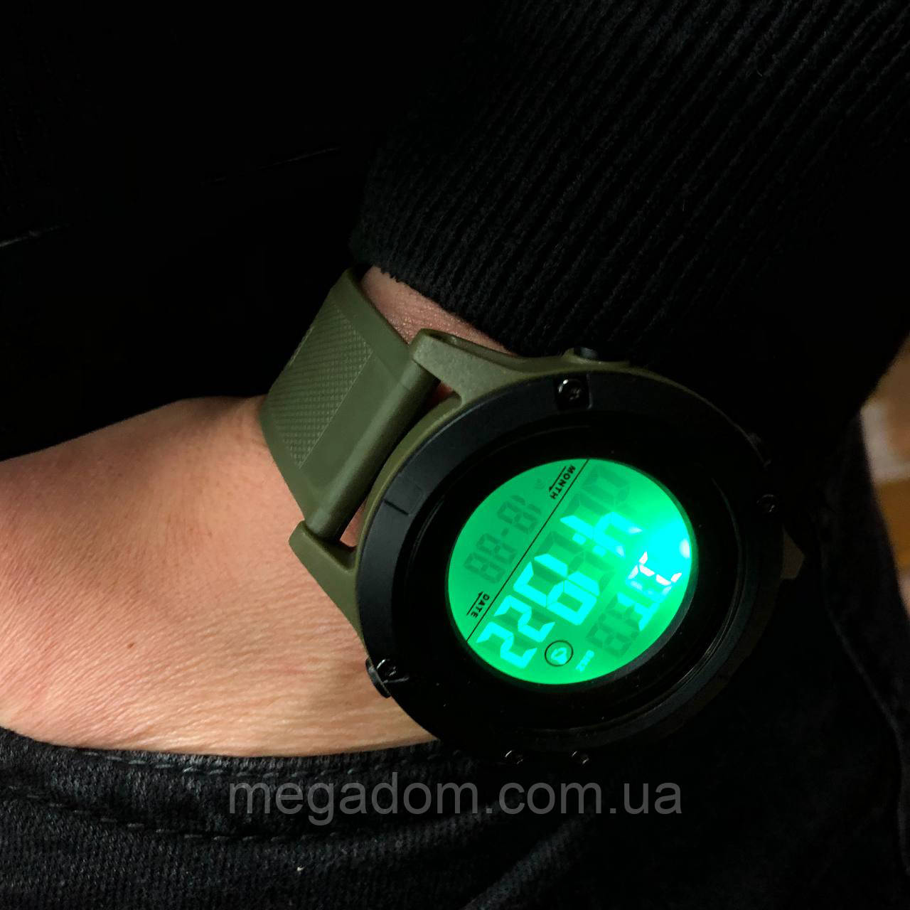 Чоловічий тактичний військовий годинник SKMEI 1508AGWT, Чоловічий годинник з YU-577 офіційною гарантією