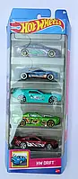 Набір машинок Хот Вілс Дріфт 2024 Hot Wheels 5-Pack HW Drift