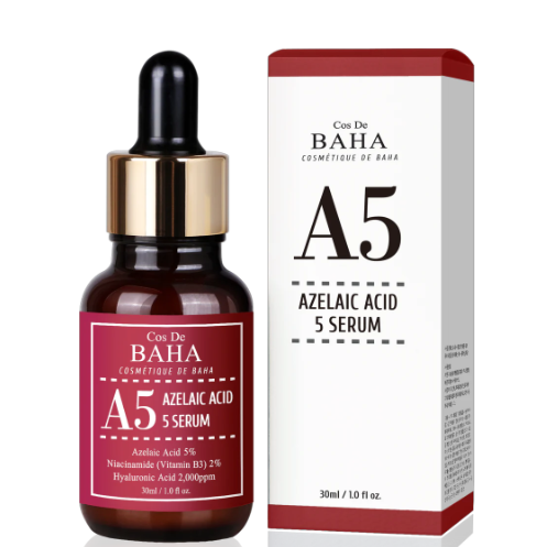 Сироватка для догляду за шкірою з розацеа й акне Cos De Baha Azelaic Acid 5% Serum А5 30 ml