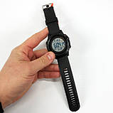 Сучасний військовий годинник SKMEI 1508BKWT BLACK, Спортивний міцний годинник, Армійський QB-742 годинник топ, фото 3