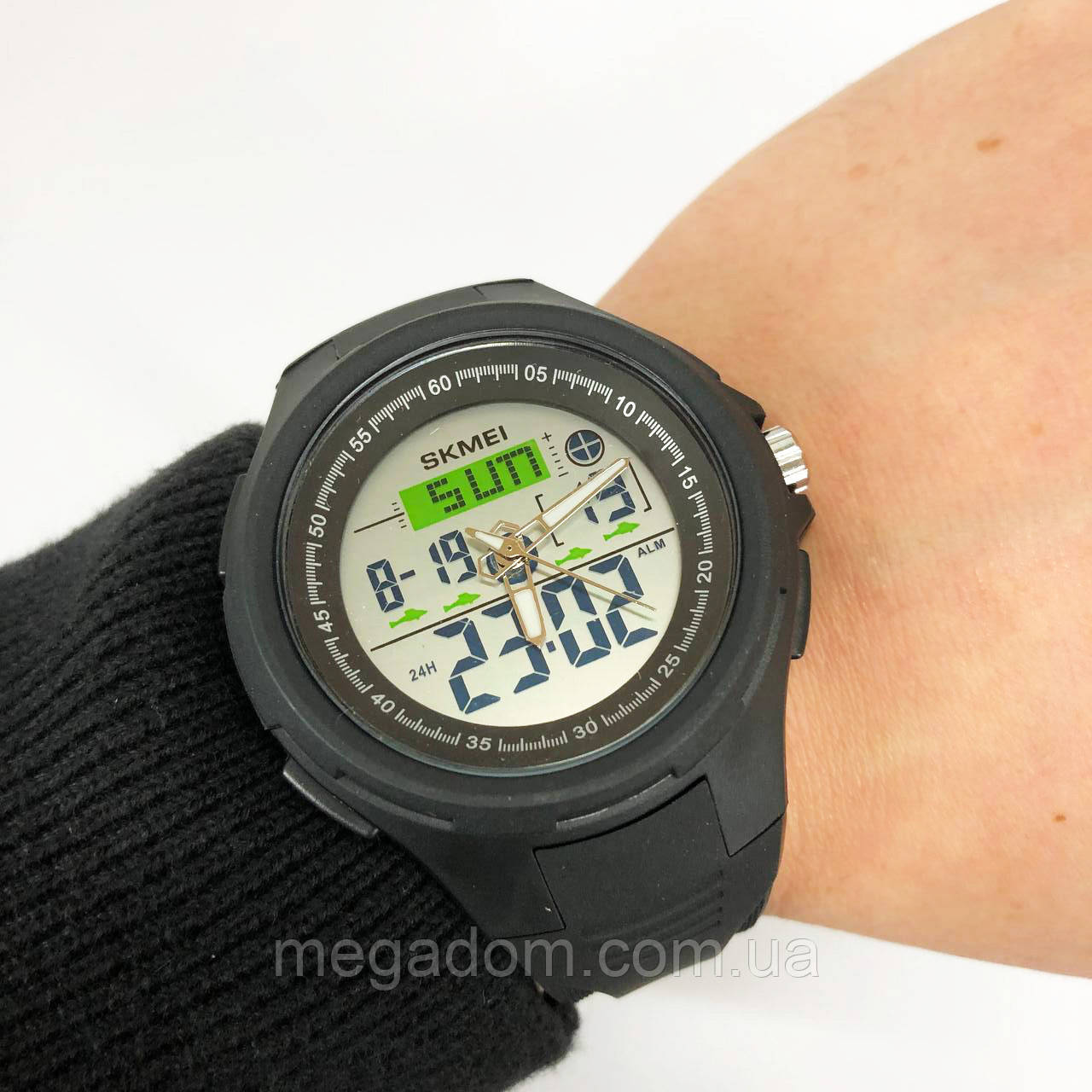 Військовий тактичний годинник SKMEI 1844BK BLACK, Годинники спортивні, UW-293 Водонепроникний годинник