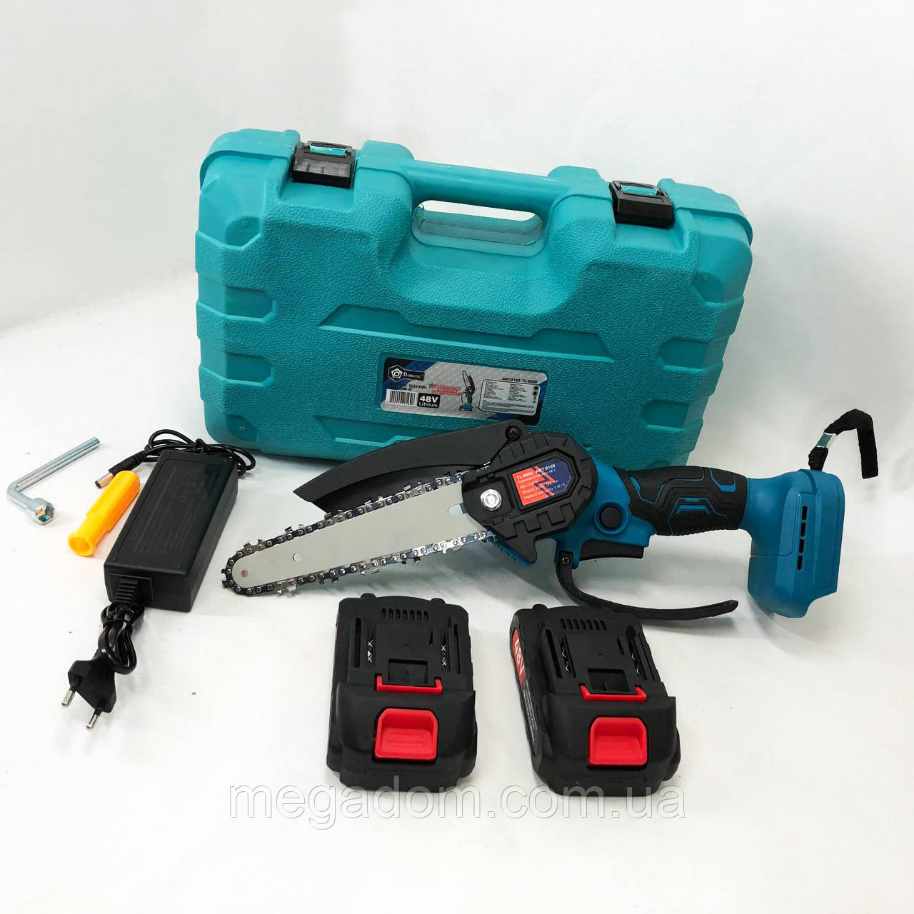 Міні-пилка з батареєю 6"(15 см) Domotec 24V, Дачна пилка, Якісна GB-126 міні-пилка ланцюгова